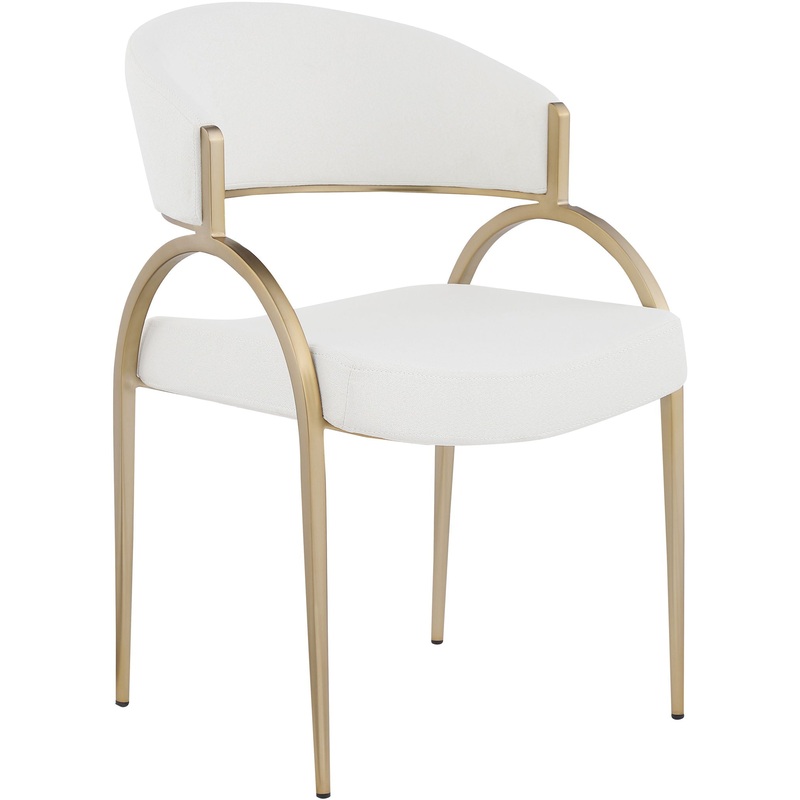 Privet – Dining Chair (Set of 2) – Cream – Fabric