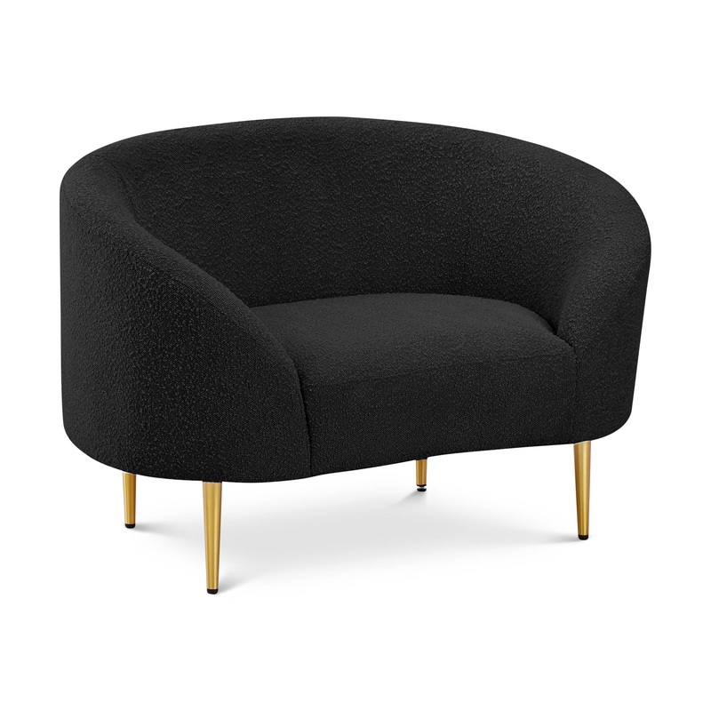 Ritz – Boucle Chair|Black|Dark Brown|White|Dark Green