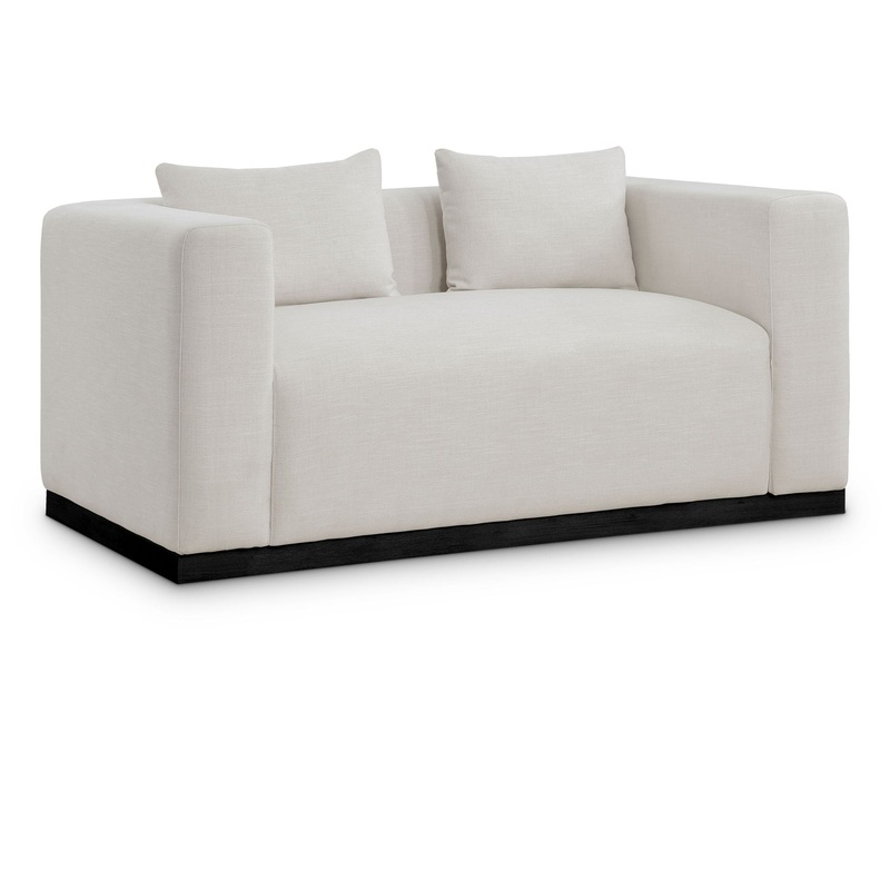 Alfie – Linen Textured Fabic Loveseat