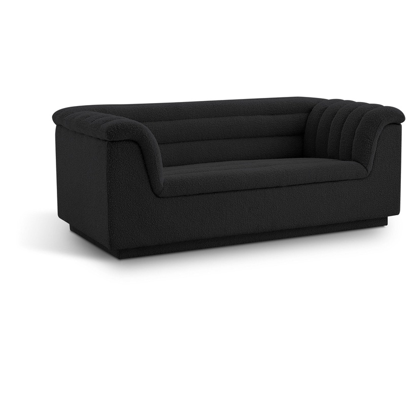 Cascade – Boucle Loveseat|Black|Dark Brown|White|Dark Green|Gray
