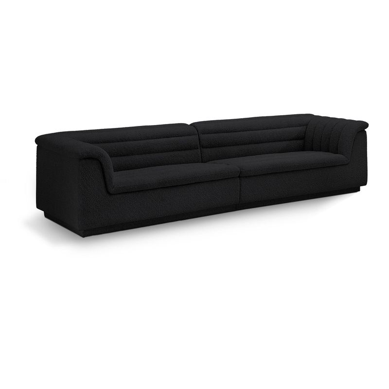 Cascade – Boucle Modular Sofa|Black|Dark Brown|White|Dark Green|Gray