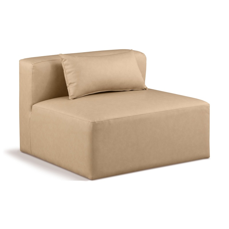 Cube – Armless Chair – Tan