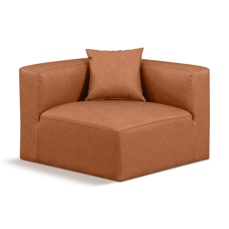 Cube – Corner Chair – Cognac
