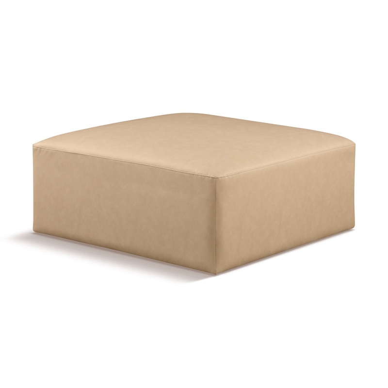 Cube – Ottoman – Tan