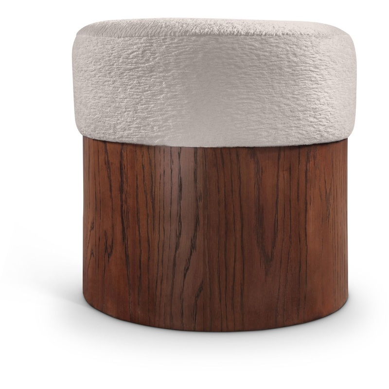 Nimes – Ottoman / Stool With Brown Base