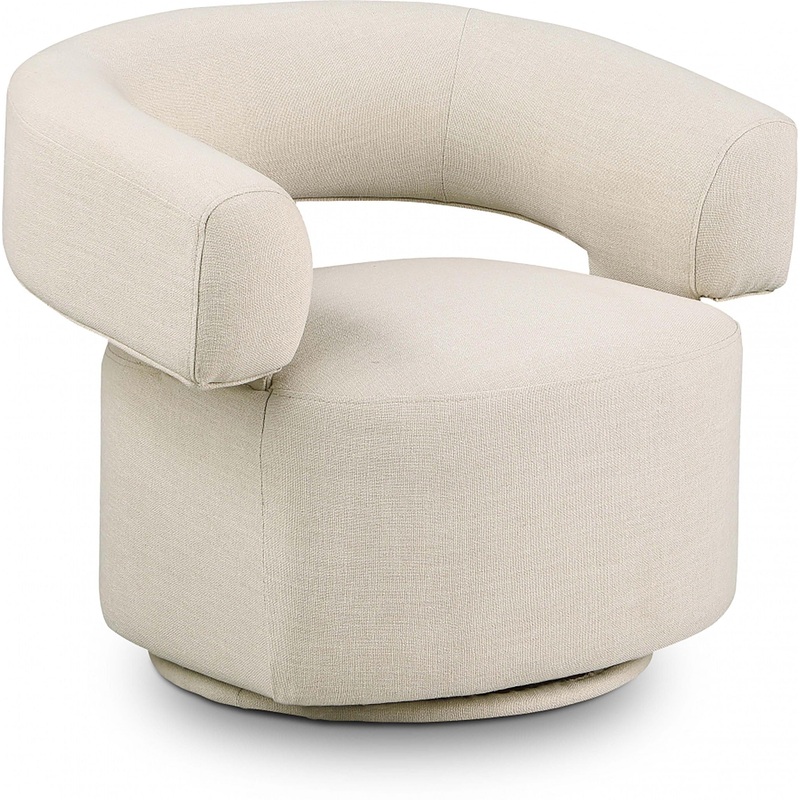 Niya – Swivel Accent Chair|Beige|Black|Blue|Dark Brown|White|Green