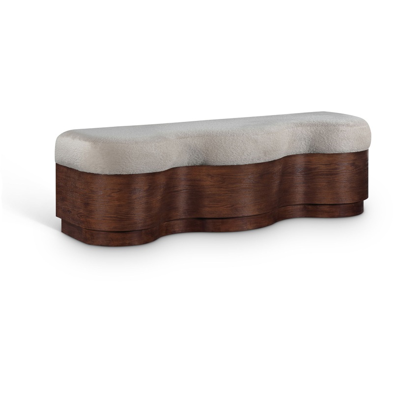 Savoy – Bench With Brown Base|Beige|Dark Brown|White
