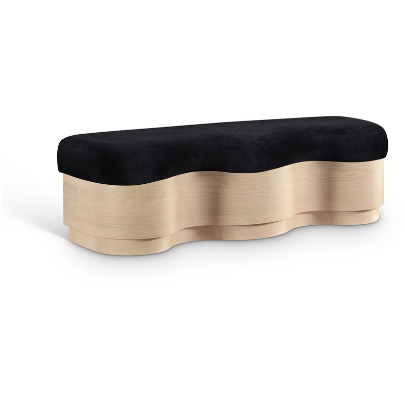 Savoy – Bench With Gold Base|Black|Dark Brown|White