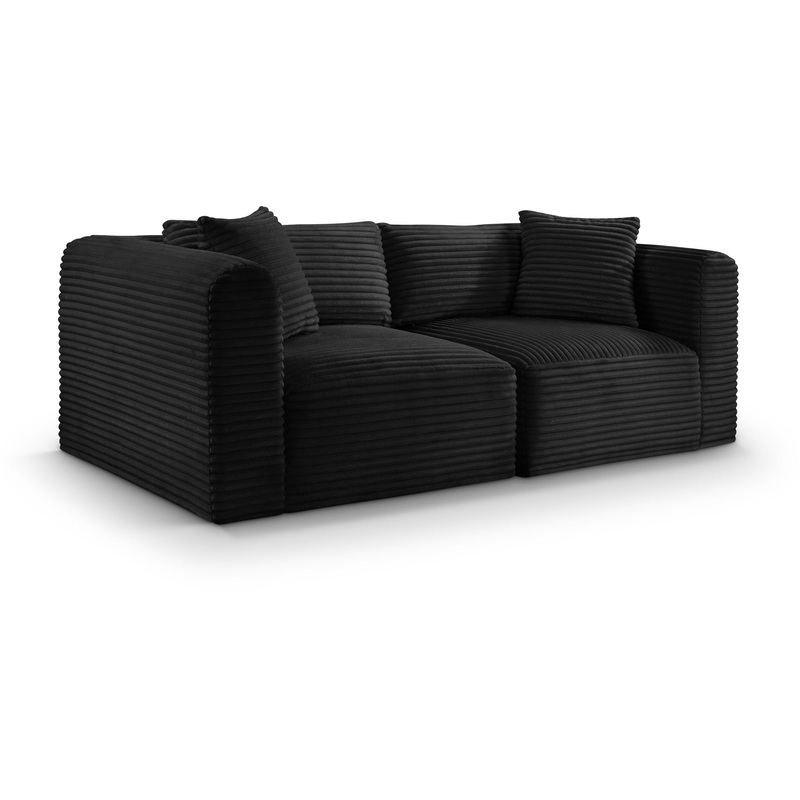 Shaggy – 2 Seat Modular Sofa|Black|Dark Brown|Light Brown|Beige|Green