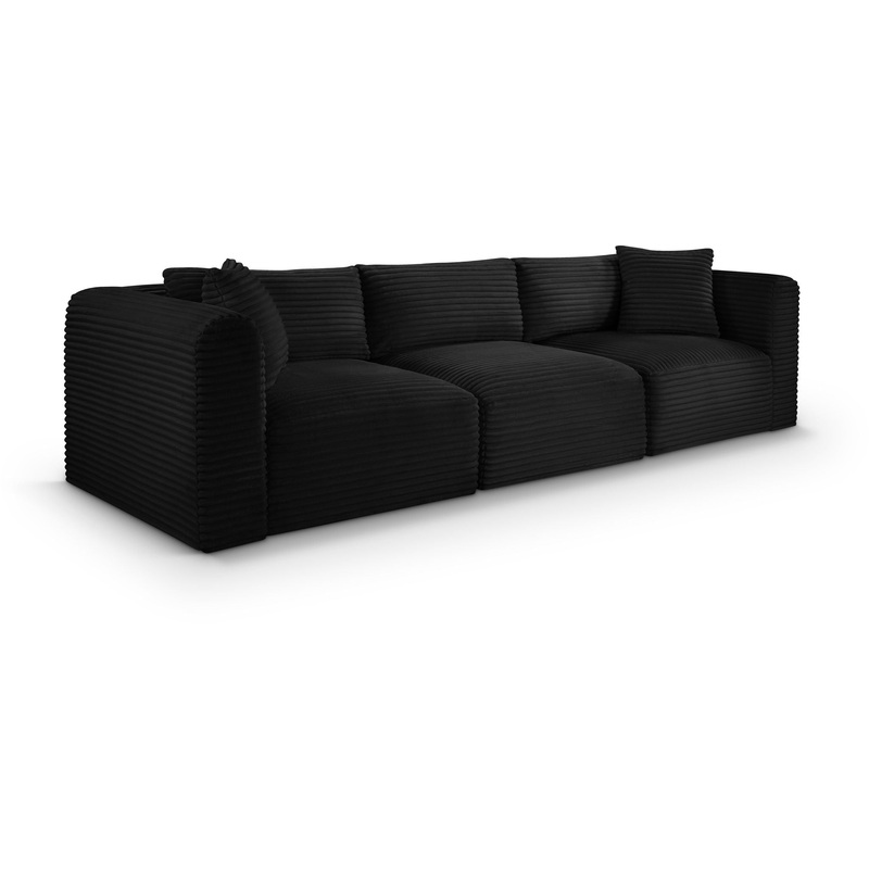 Shaggy – 3 Seat Modular Sofa|Black|Dark Brown|Light Brown|Beige|Green
