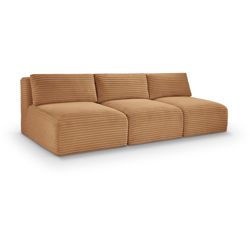 Shaggy – Fabric 3 Seat Modular Armless Sofa