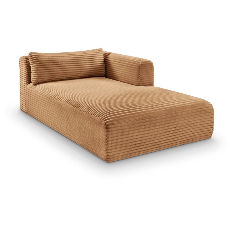 Shaggy – Fabric Chaise|Light Brown|Beige