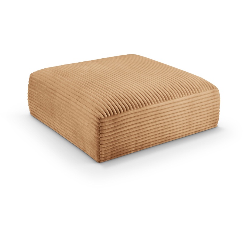 Shaggy – Fabric Ottoman|Light Brown|Beige