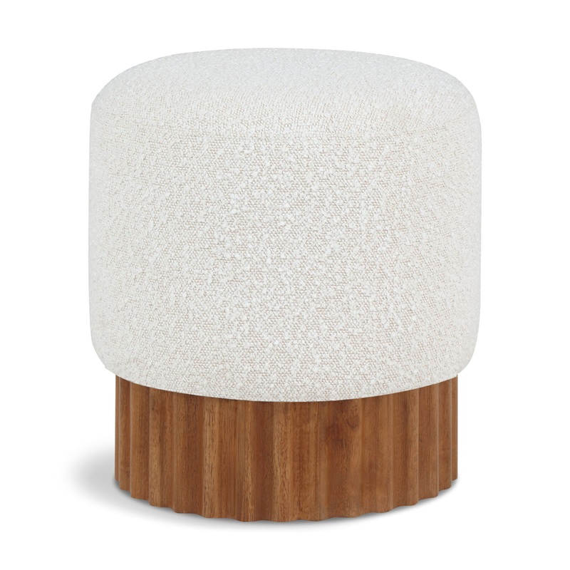Veranda – Ottoman / Stool With Brown Base
