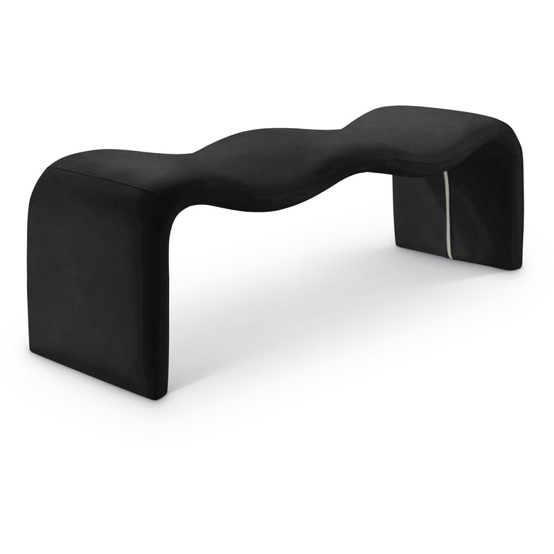 Willow – Faux Leather Bench|Black|Dark Brown|White|Light Brown