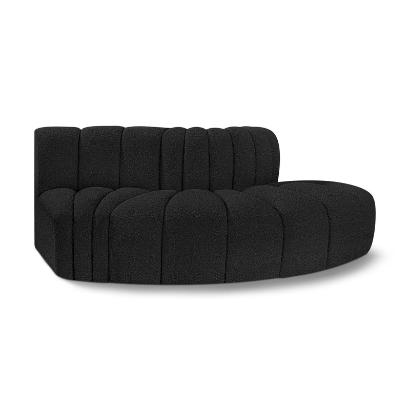 Arc – Boucle Fabric 3 Piece Modular Sofa