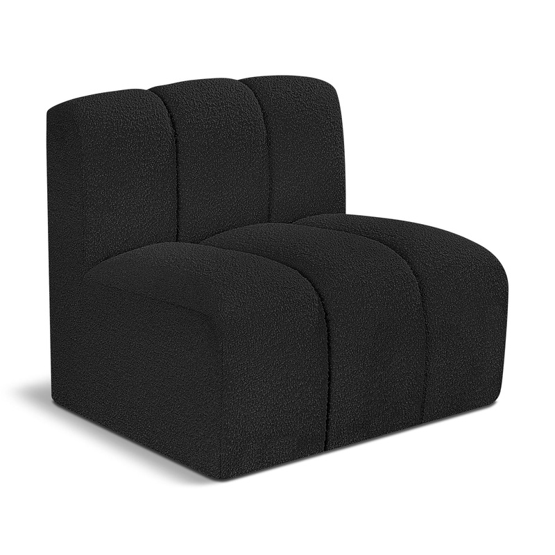 Arc – Boucle Fabric Straight Chair