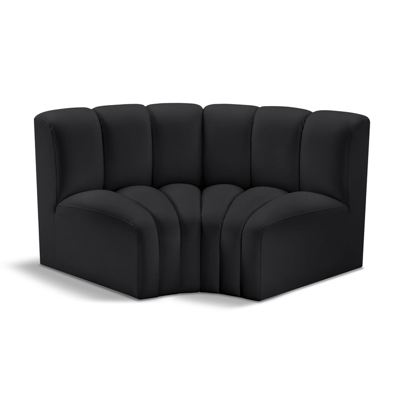 Arc – Faux Leather 2 Piece Modular Sofa
