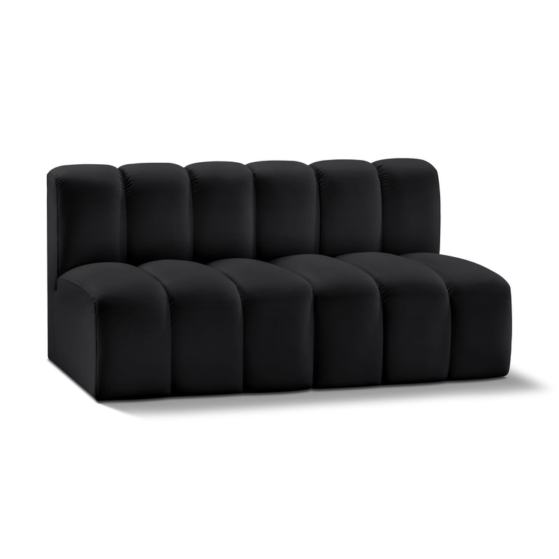 Arc – Faux Leather 2 Seats Modular Sofa