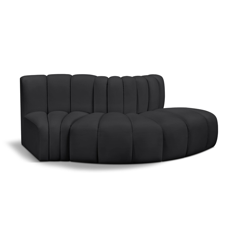 Arc – Faux Leather 3 Piece Modular Sofa