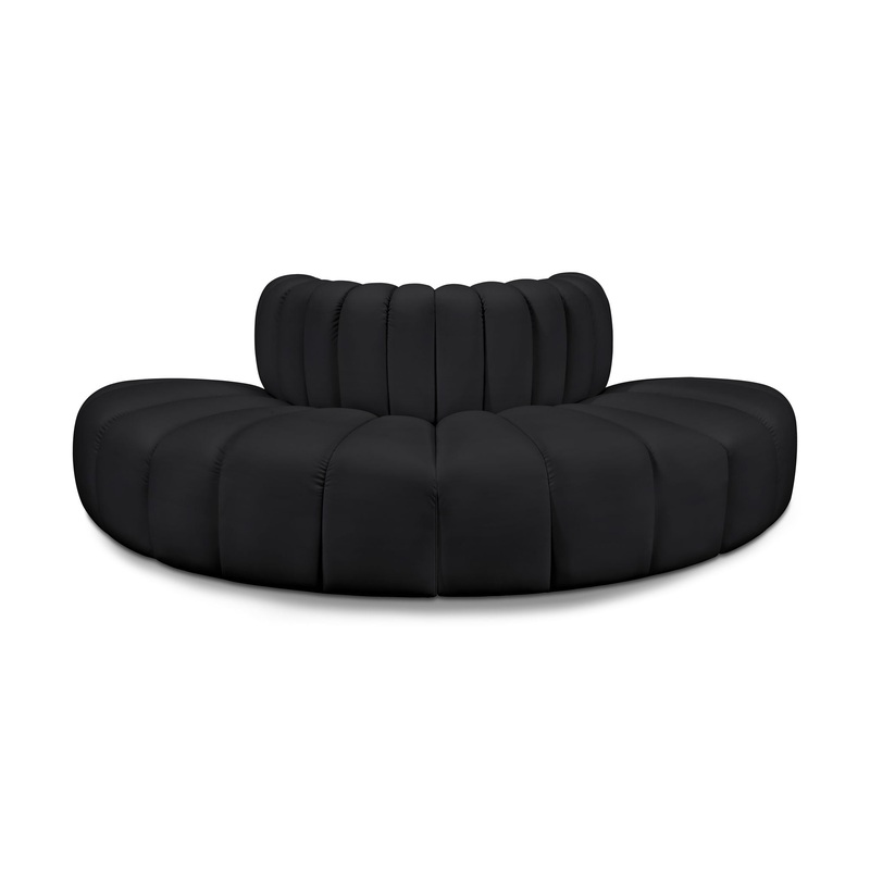Arc – Faux Leather 4 Piece Modular Sofa