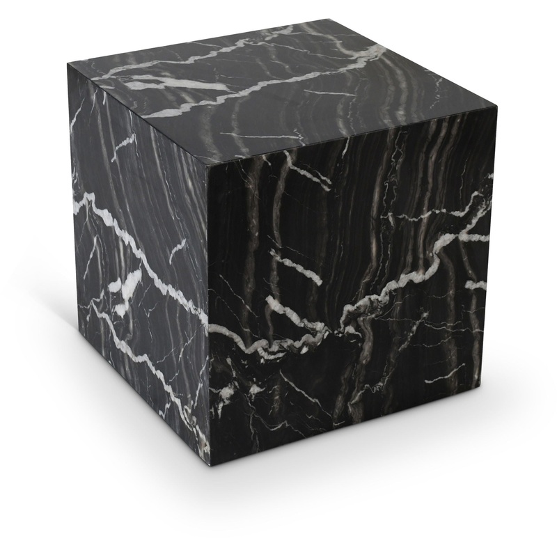 Bolzano – End Table|Black|Dark Green|Light Brown|White