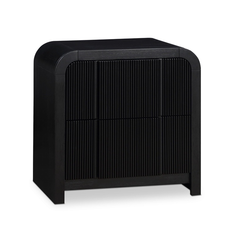 Fluted – Night Stand|Black|White|Light Brown|Dark Brown