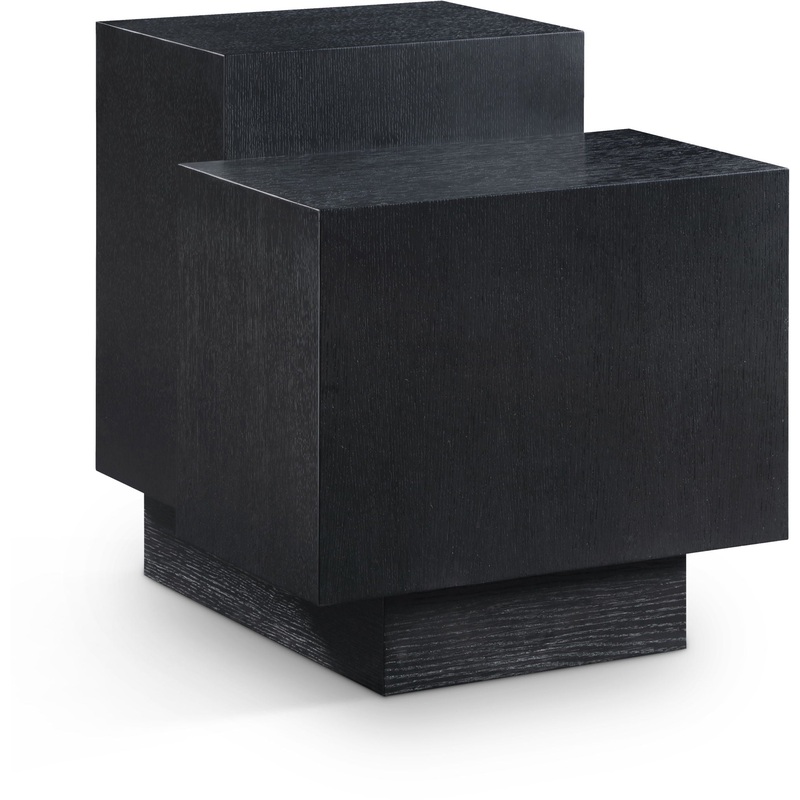 Mateo – End Table|Black|Light Brown