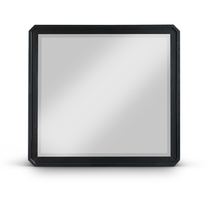 Parker – Rubberwood Mirror|Black|Light Brown