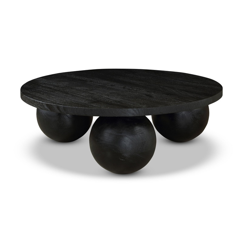 Spherical – Wood Coffee Table|Black|Dark Brown|Light Brown