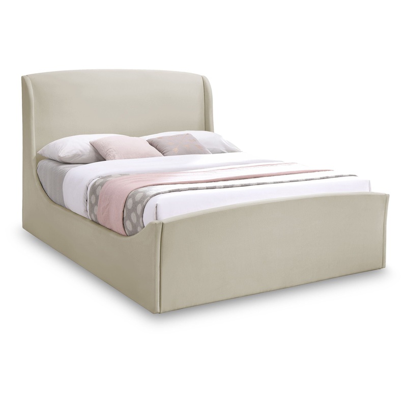 Tess – Upholstered Bed|Beige|King|Queen