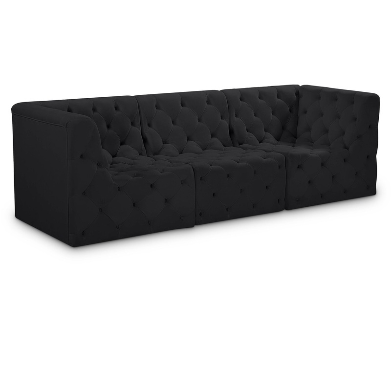 Tuft – Modular Sofa – 3 Seats|Black|Dark Gray|Beige|Blue