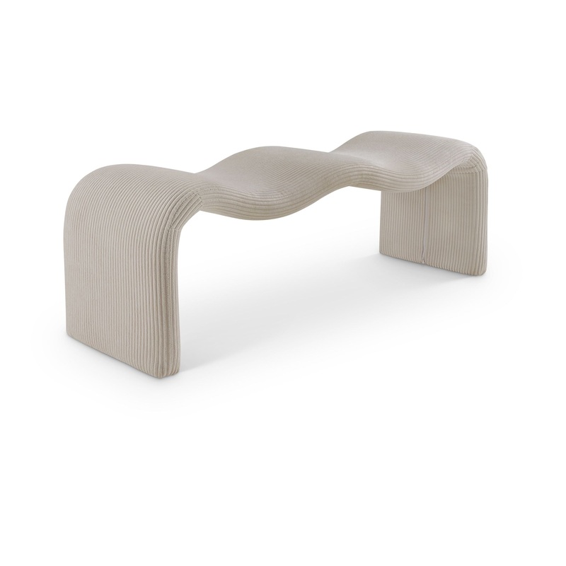 Willow – Corduroy Bench|Beige|Black|Dark Brown|White|Dark Green