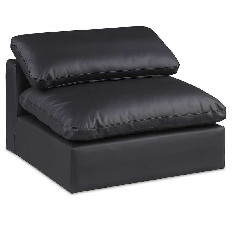 Comfy – Faux Leather Armless Chair