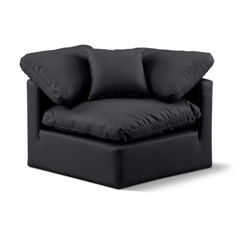 Indulge – Faux Leather Corner Chair