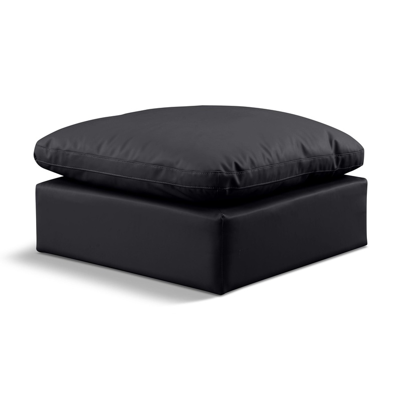 Indulge – Faux Leather Ottoman