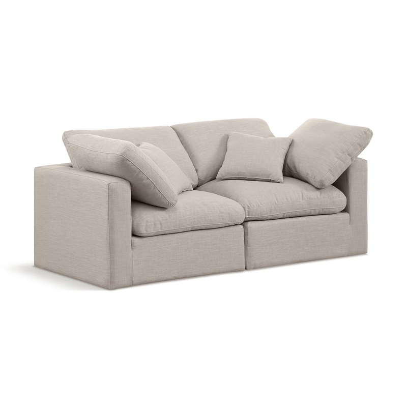 Indulge – Linen 2 Seat Modular Sofa