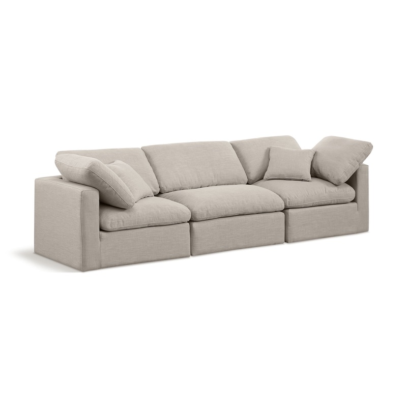 Indulge – Linen 3 Seat Modular Sofa
