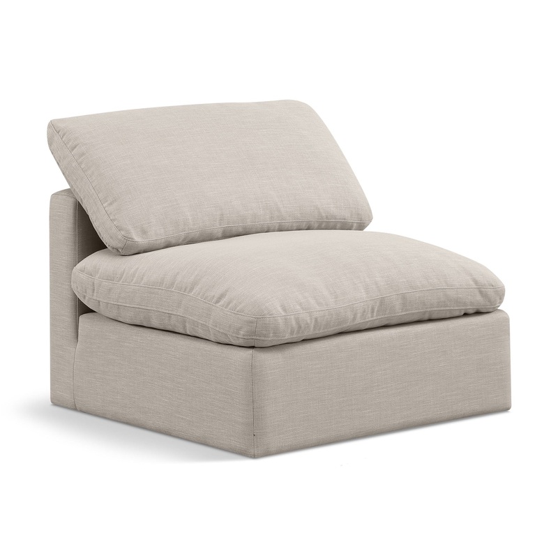 Indulge – Linen Armless Chair|Beige|Black|White|Gray|Blue