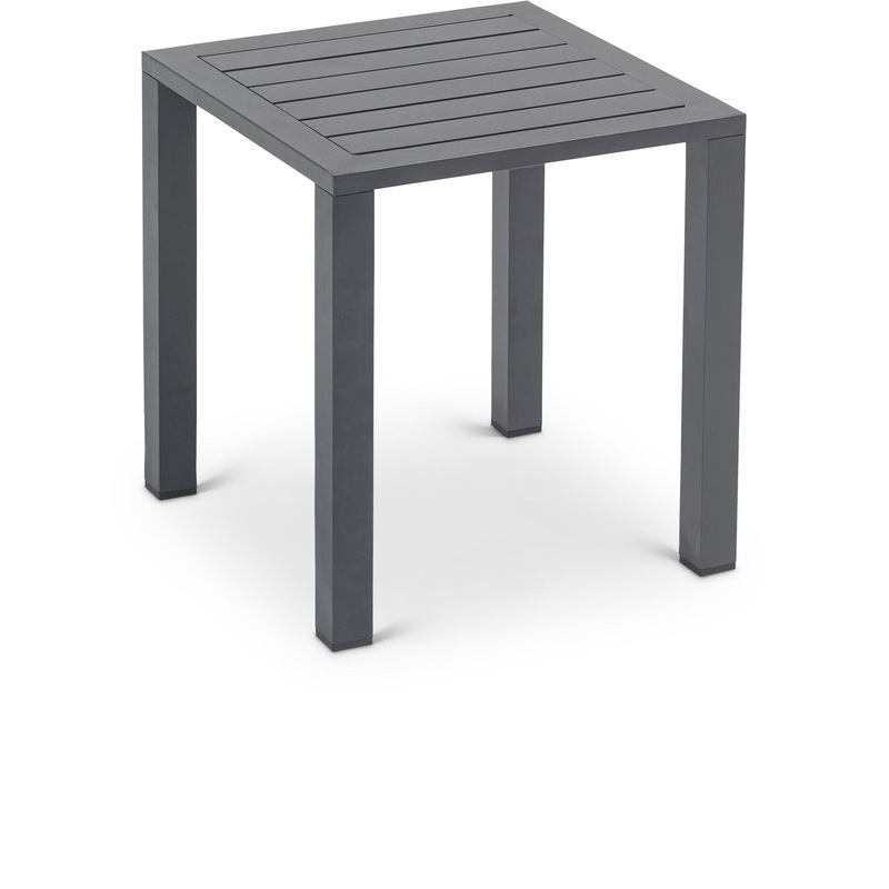 Maldives – Patio End Table|Gray|White