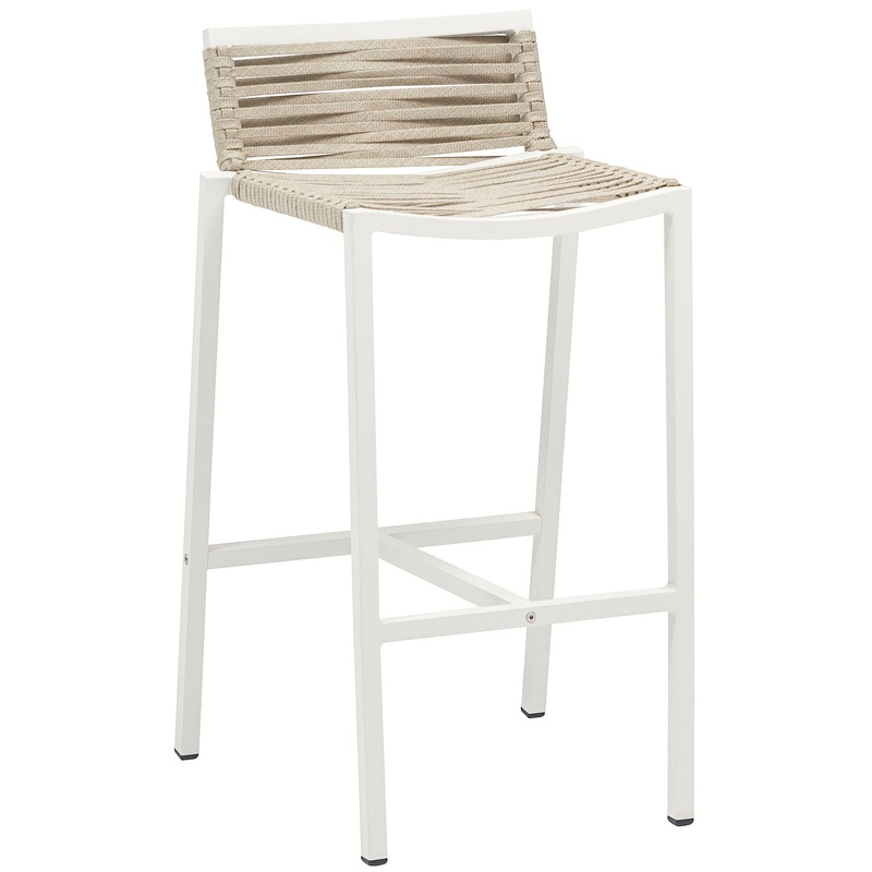 Maldives – Rope Outdoor Patio Bar Stool (Set of 2)