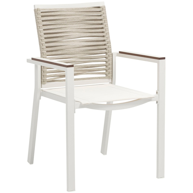 Maldives – Rope Outdoor Patio Dining Arm Chair (Set of 2)