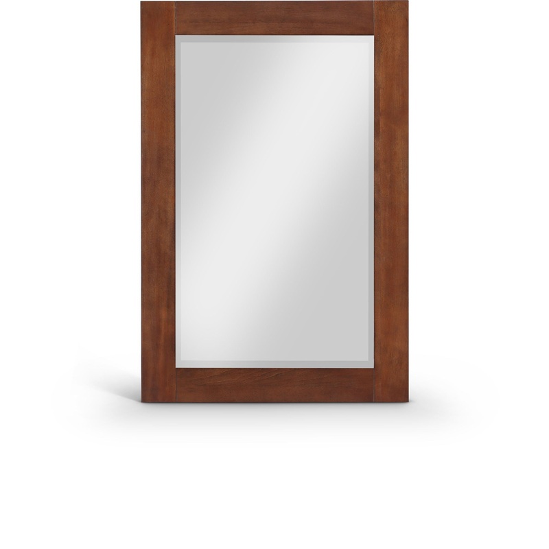 Monad – Mirror|Dark Brown|White|24″W x 1″D x 36″H|30″W x 1″D x 36″H|44″W x 1″D x 36″H