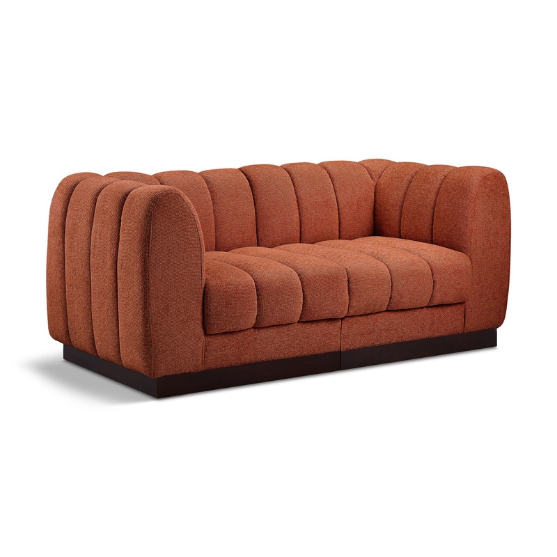 Quinn – 2 Seat Modular Sofa|Orange|White|Dark Green|Dark Gray