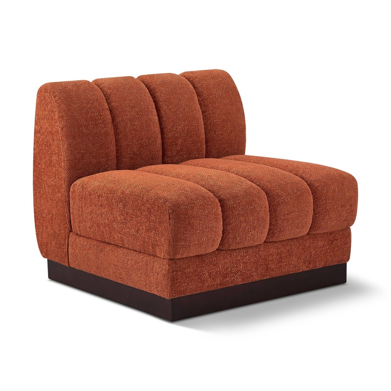 Quinn – Armless Chair|Orange|White|Dark Green|Dark Gray