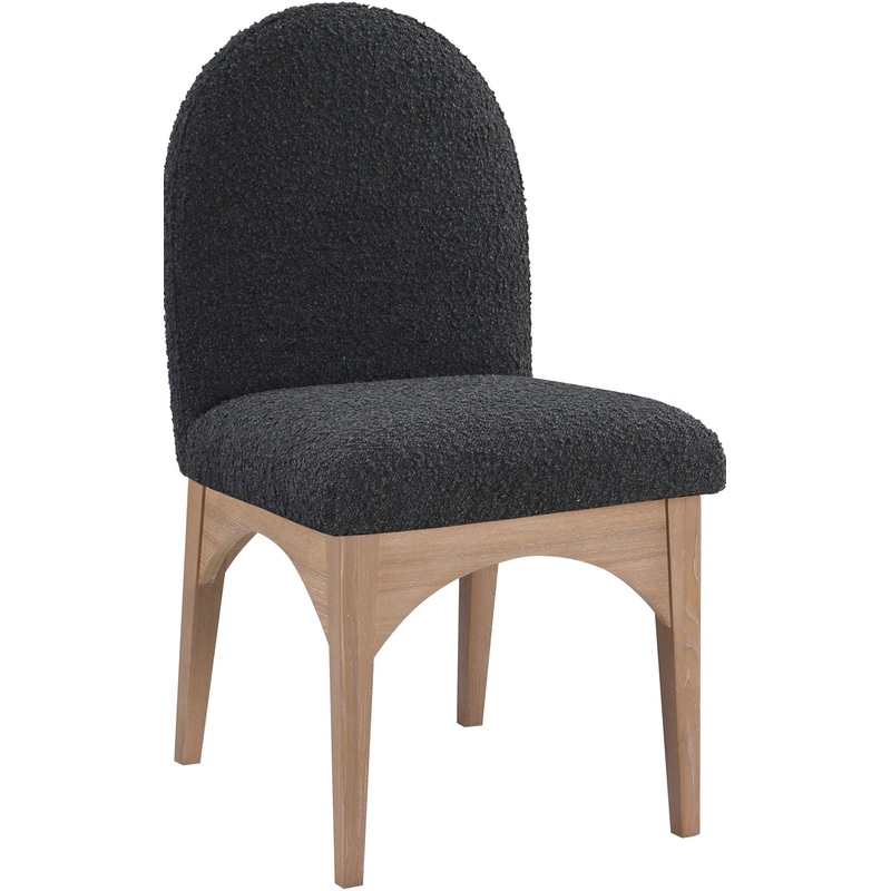 Waldorf – Boucle Dining Side Chair With Natural Legs
