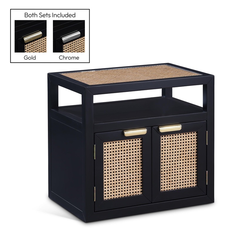 Cole – Night Stand|Black|Light Brown|White