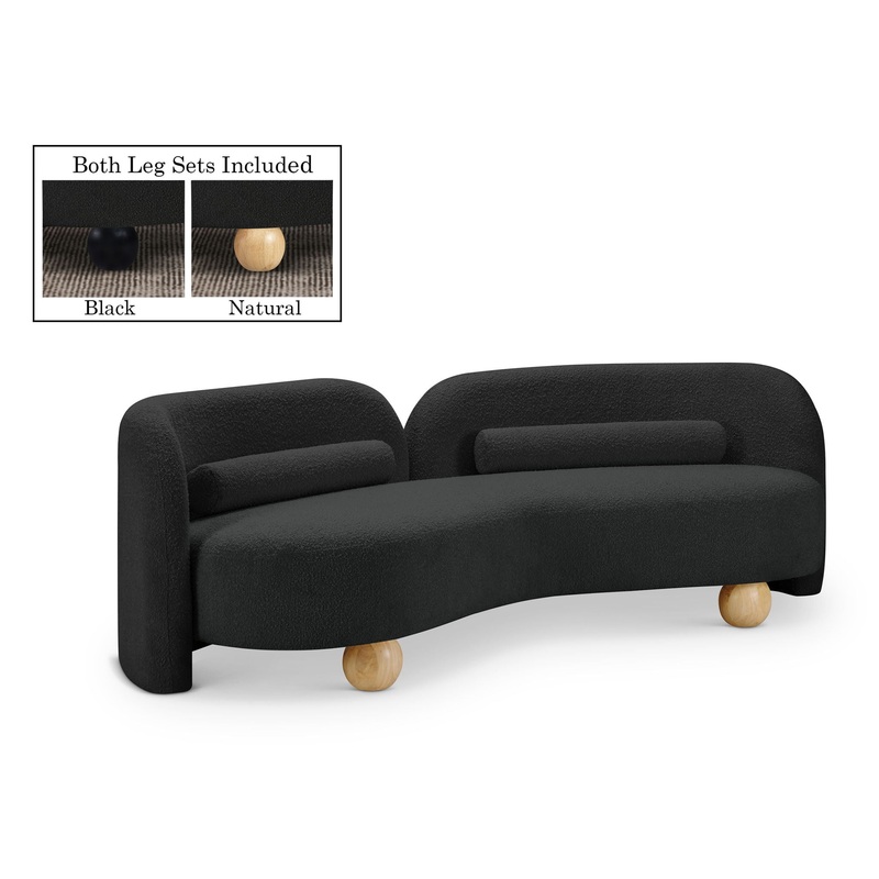 Daphne – Boucle Sofa|Black|Dark Brown|White|Dark Green
