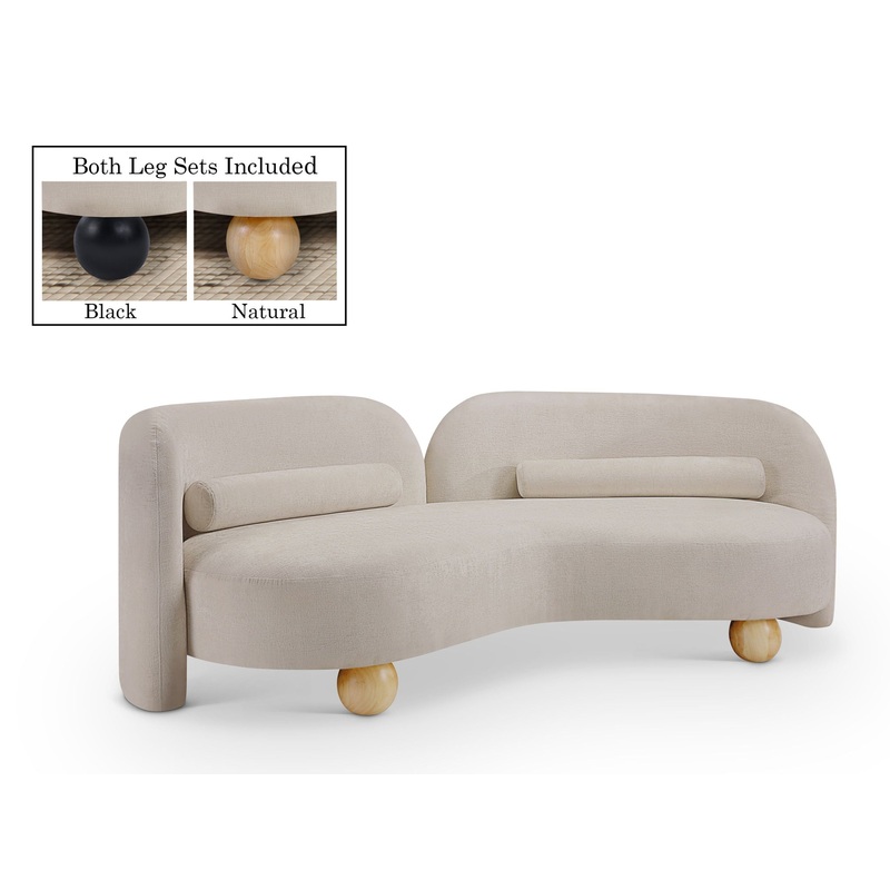 Daphne – Chenille Sofa|Beige|Black|Dark Brown|White|Green