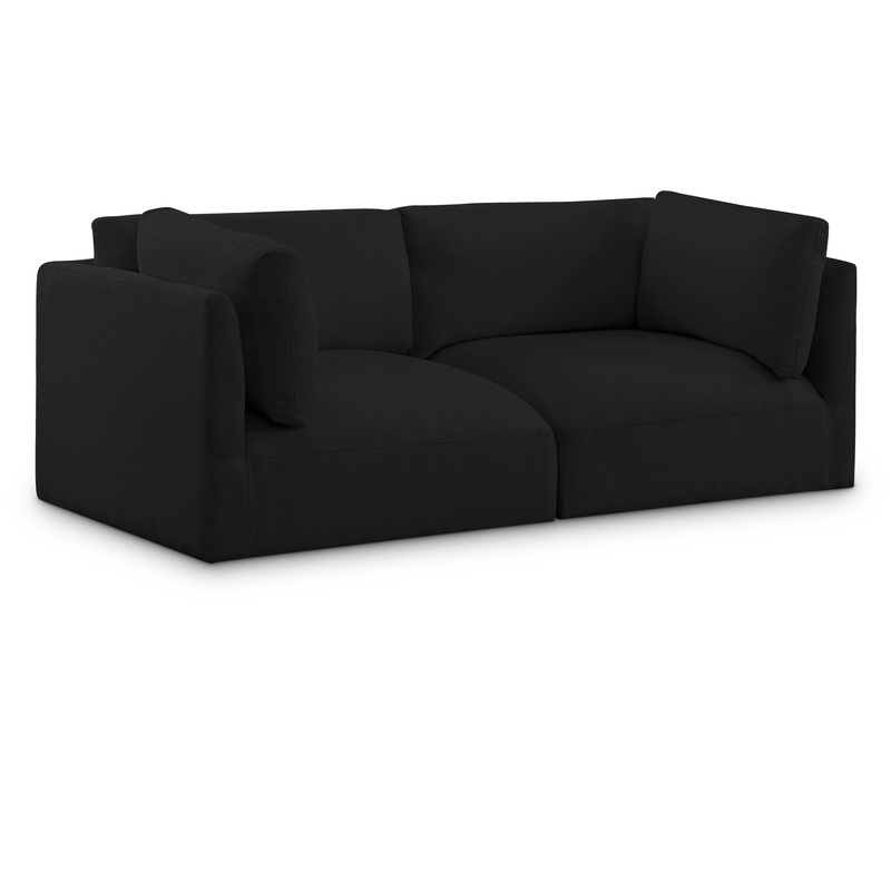 Ease – 2 Seat Modular Sofa|Black|White